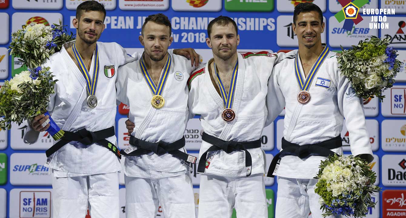 БЕЛОРУС ДМИТРИЙ ШЕРШАНЬ СТАЛ БРОНЗОВЫМ ПРИЗЕРОМ ЧЕМПИОНАТА ЕВРОПЫ ПО ДЗЮДО В ИЗРАИЛЕ